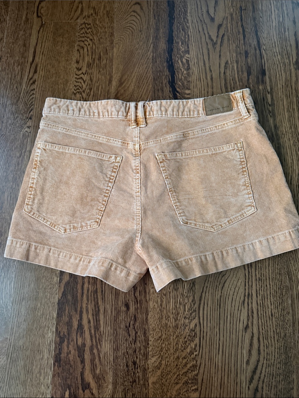 American Eagle Outfitters mustard wash corduroy shorts 12 - Picture 2 of 10